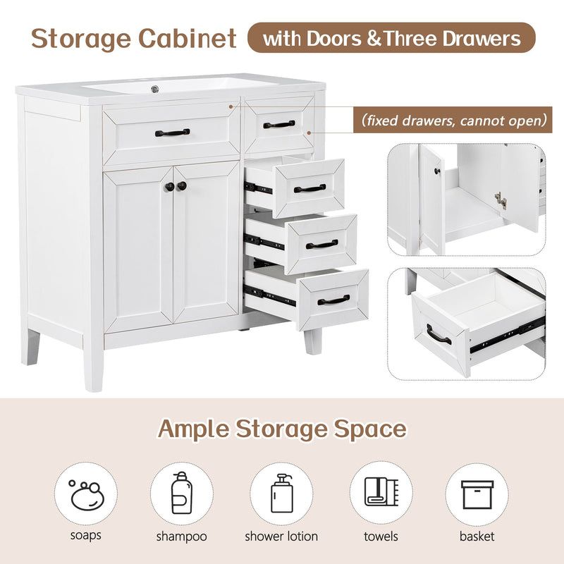 36" Bathroom Vanity With Sink Combo by HouseOfZazla