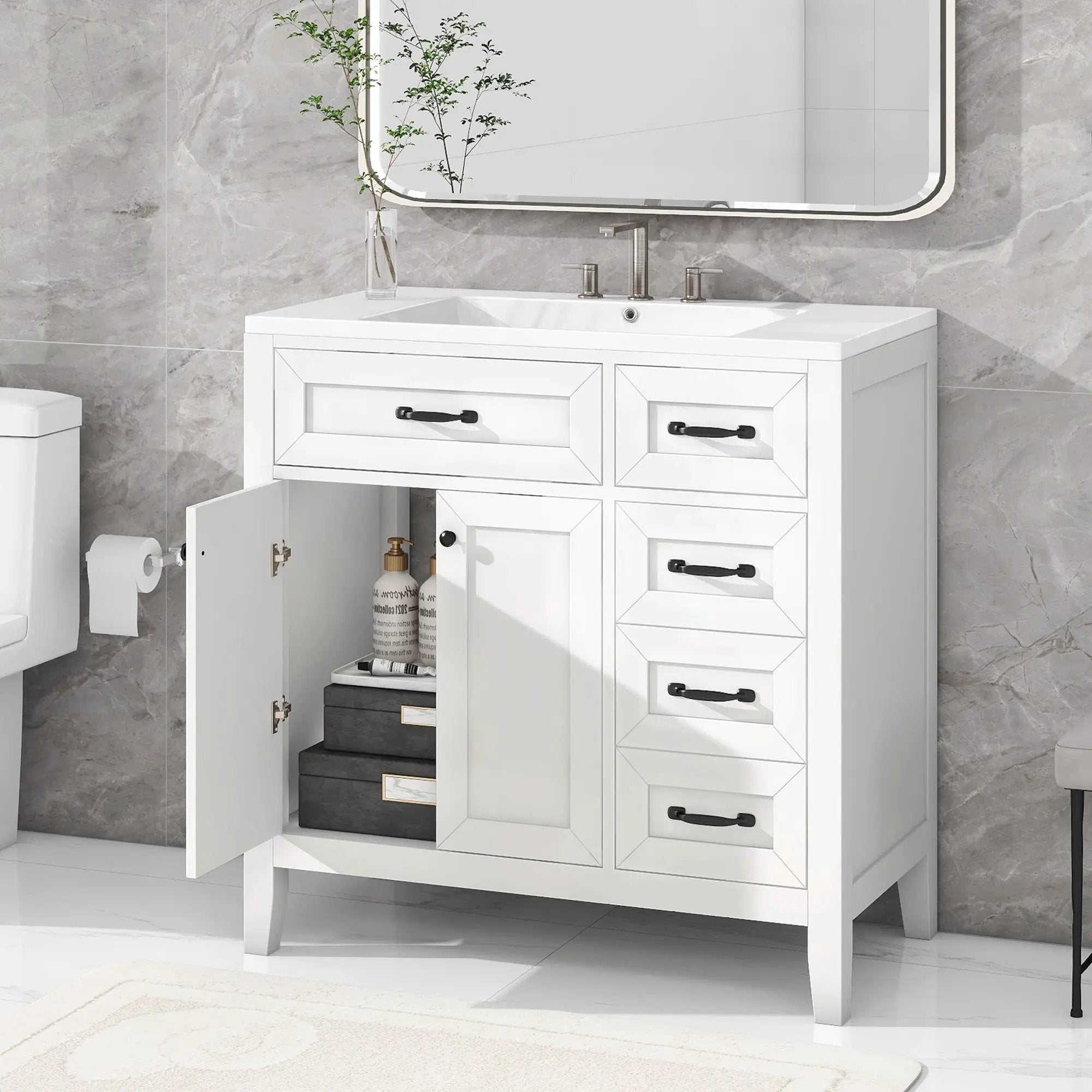 36" Bathroom Vanity With Sink Combo by HouseOfZazla