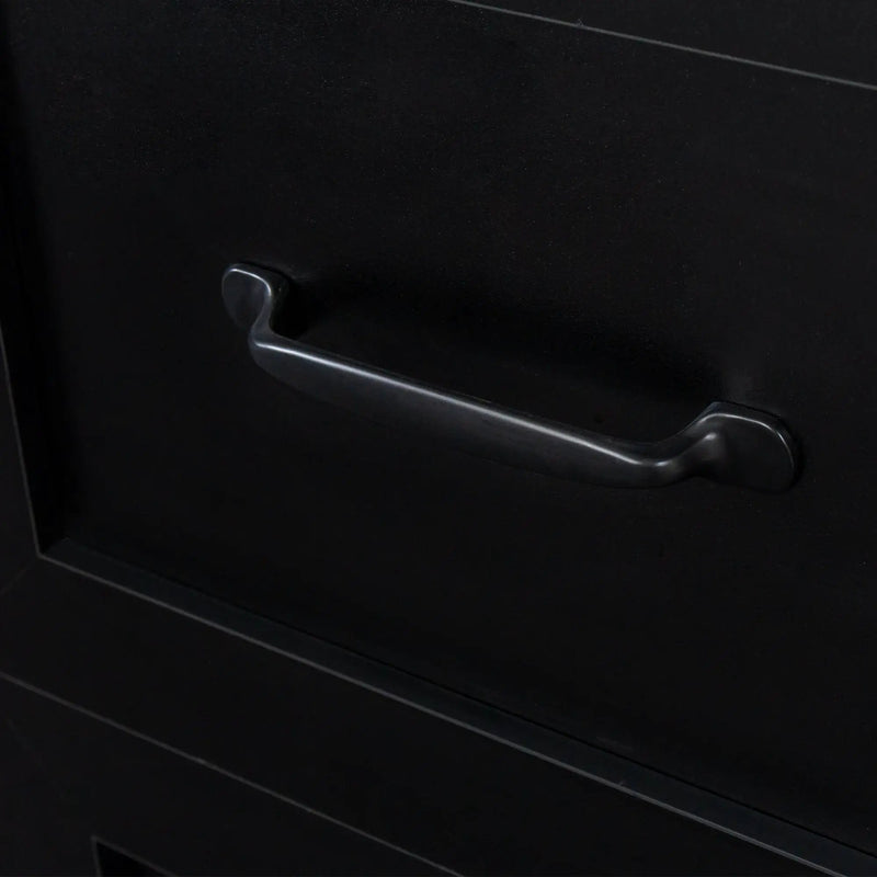Home Office Computer Desk with Hutch, Antiqued Black by HouseOfZazla