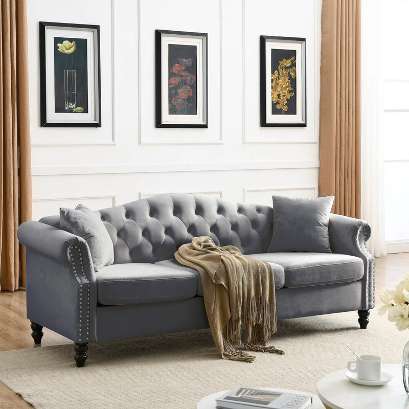 79" Chesterfield Sofa by HouseOfZazla