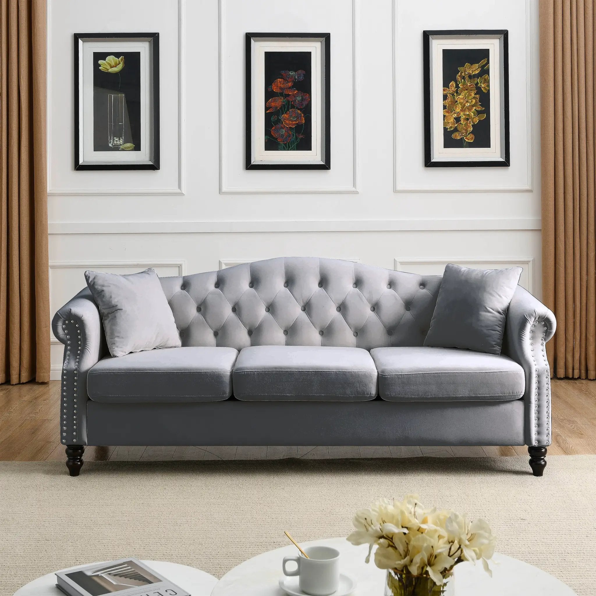 79" Chesterfield Sofa by HouseOfZazla