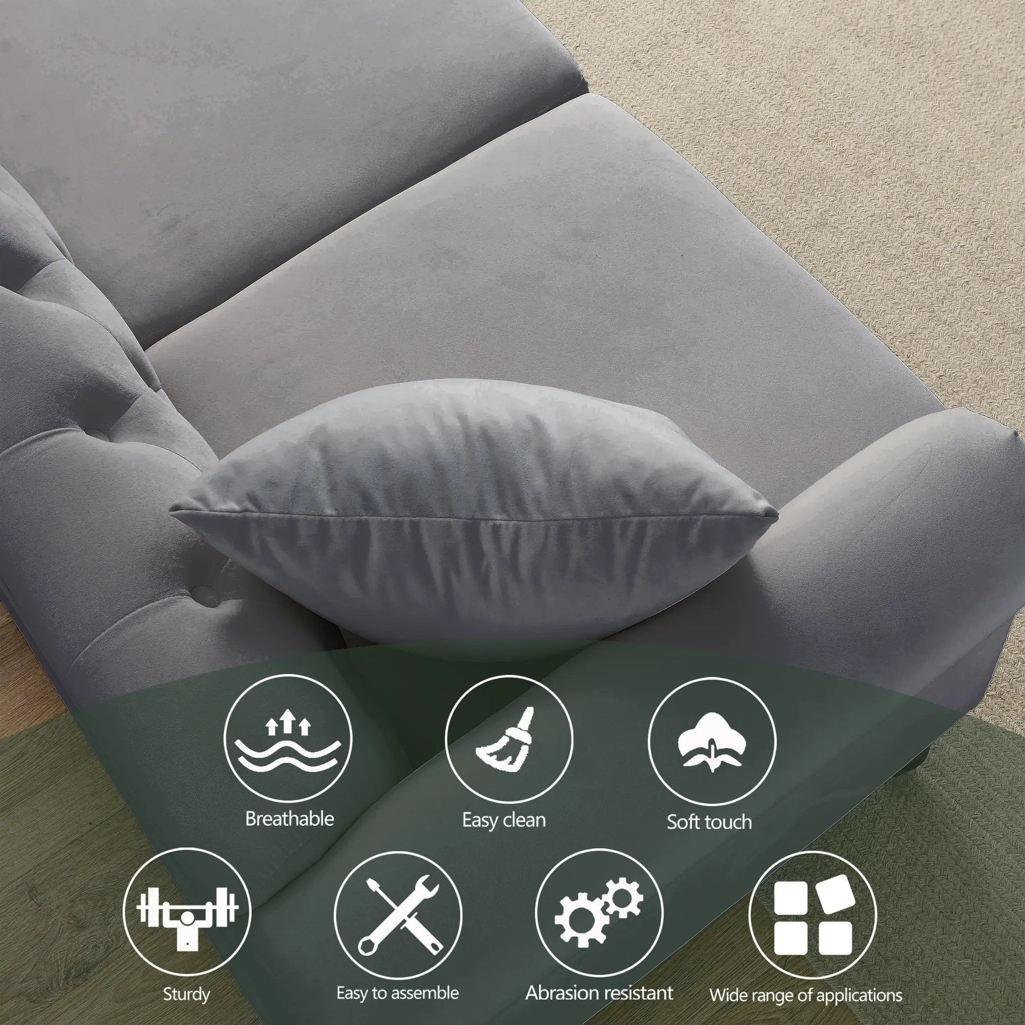 79" Chesterfield Sofa by HouseOfZazla