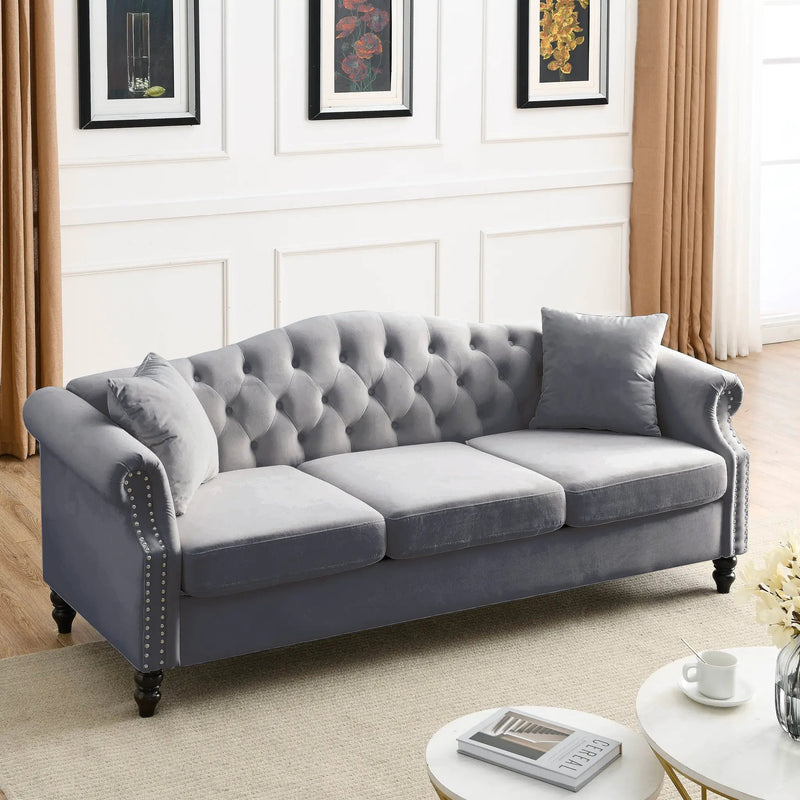 79" Chesterfield Sofa by HouseOfZazla