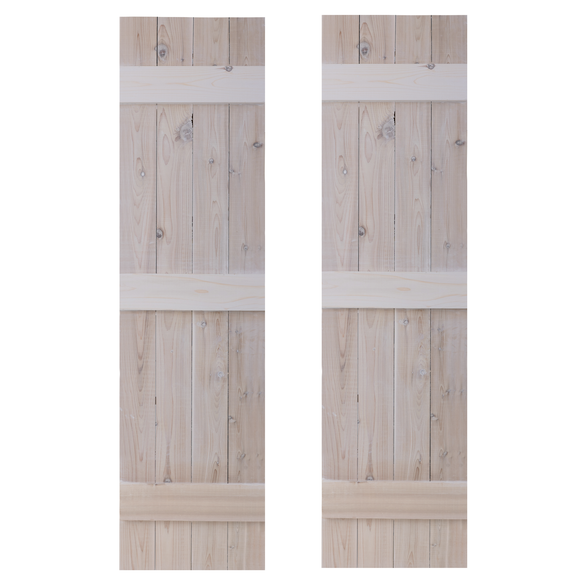 Traditional Board & Batten Exterior Wood Shutters - Cedar - Set of 2 by Dogberrycollections