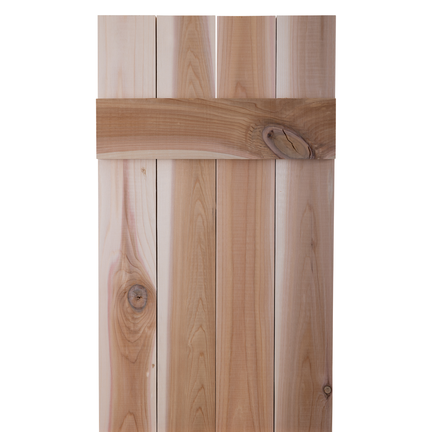 Traditional Board & Batten Exterior Wood Shutters - Cedar - Set of 2 by Dogberrycollections