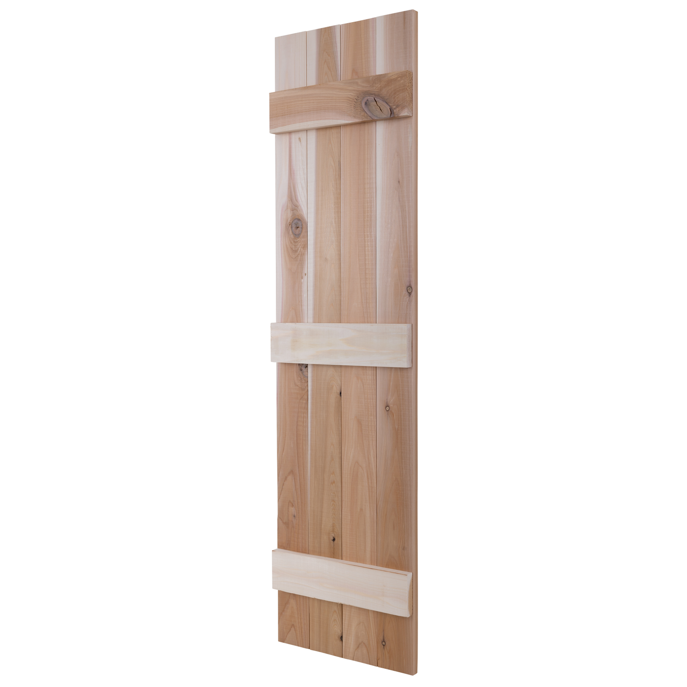 Traditional Board & Batten Exterior Wood Shutters - Cedar - Set of 2 by Dogberrycollections