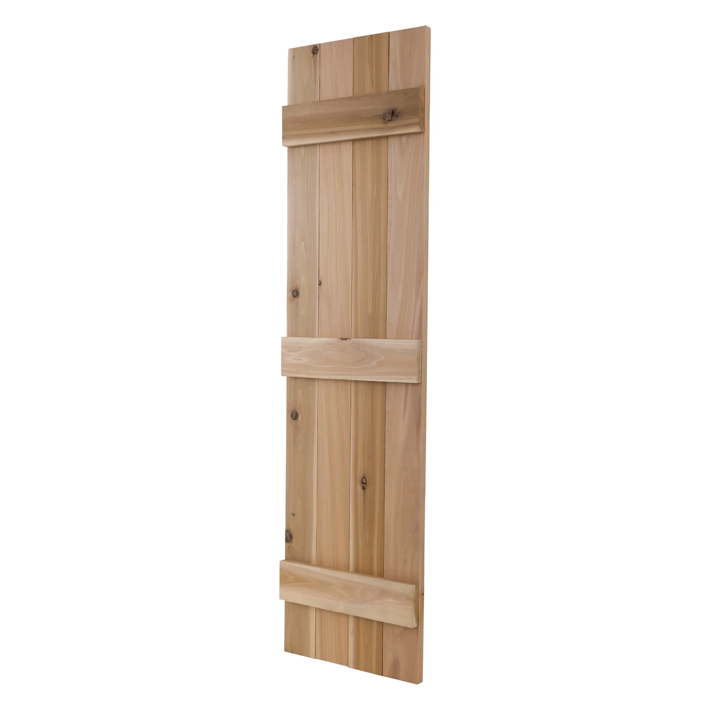 Traditional Board & Batten Exterior Wood Shutters - Cedar - Set of 2 by Dogberrycollections