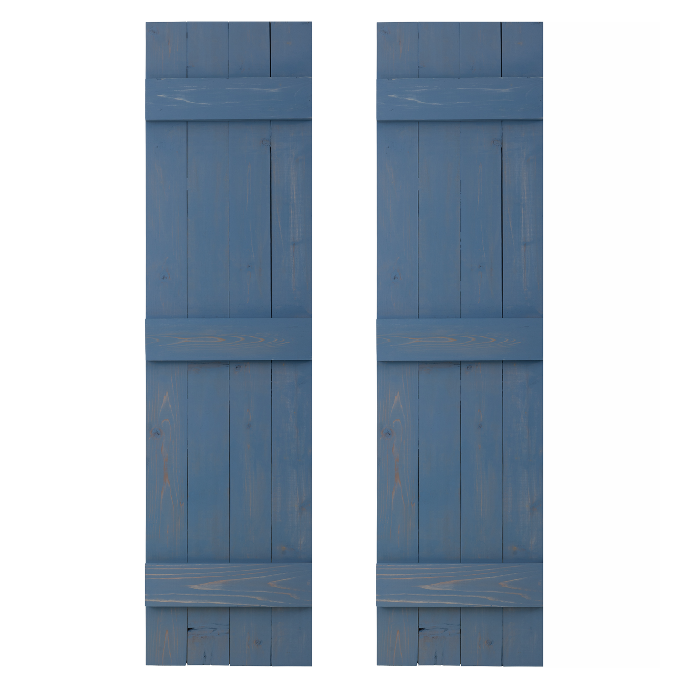 Traditional Board & Batten Exterior Wood Shutters - Cedar - Set of 2 by Dogberrycollections