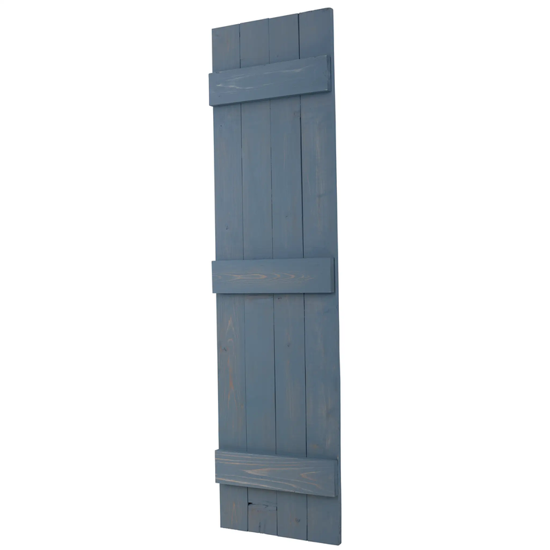 Traditional Board & Batten Exterior Wood Shutters - Cedar - Set of 2 by Dogberrycollections