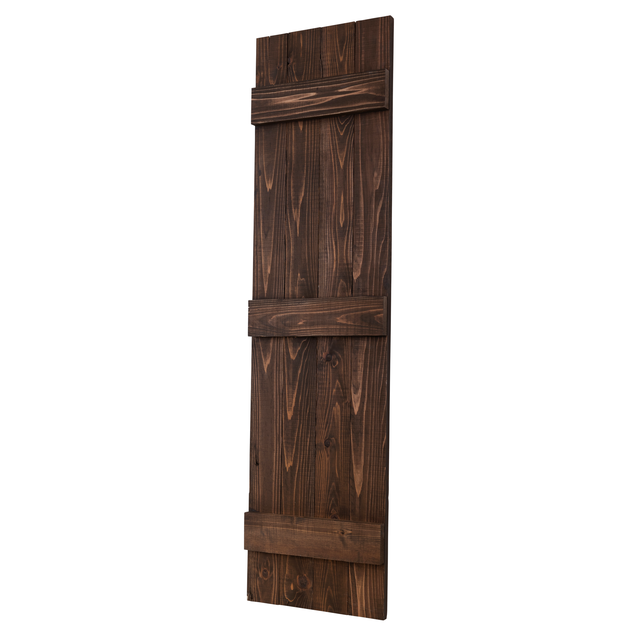 Traditional Board & Batten Exterior Wood Shutters - Cedar - Set of 2 by Dogberrycollections