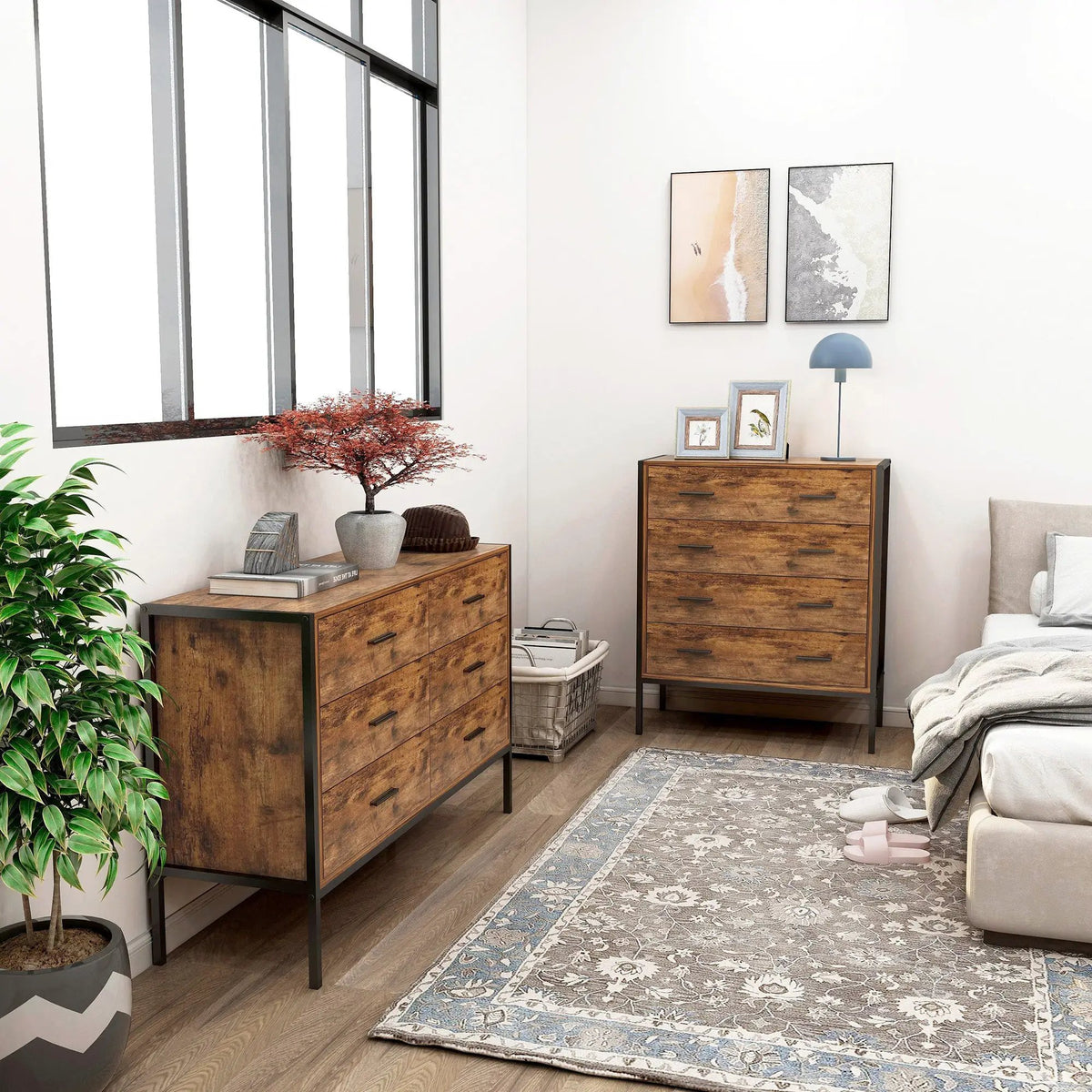 Industrial Style 4 Drawer Dresser by HouseOfZazla