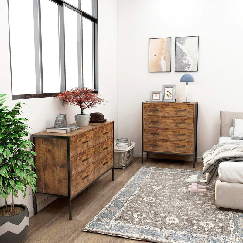 Industrial Style 4 Drawer Dresser by HouseOfZazla