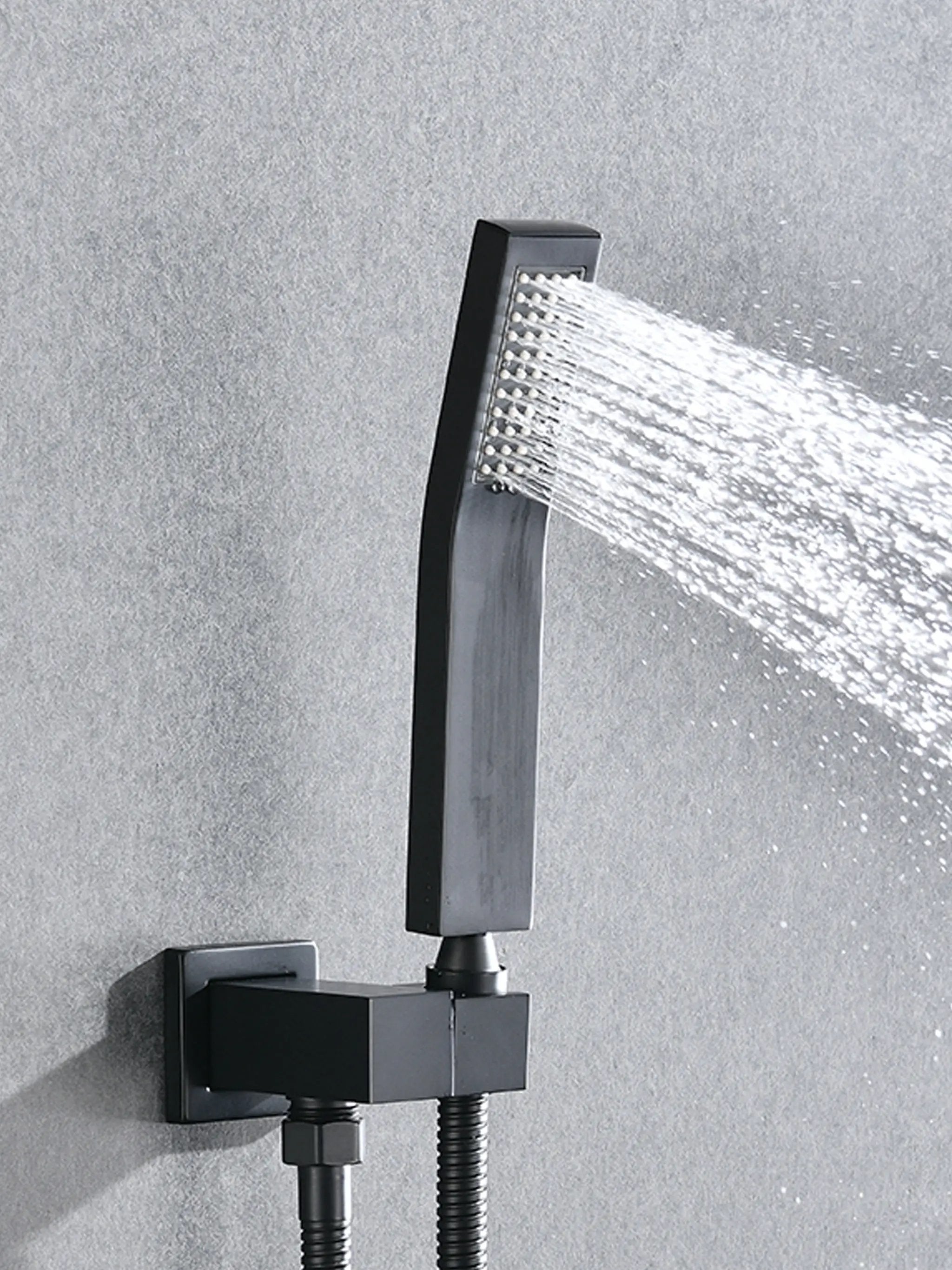 Matte Shower System with Tub Spout and 10 Inch Shower Head by HouseOfZazla