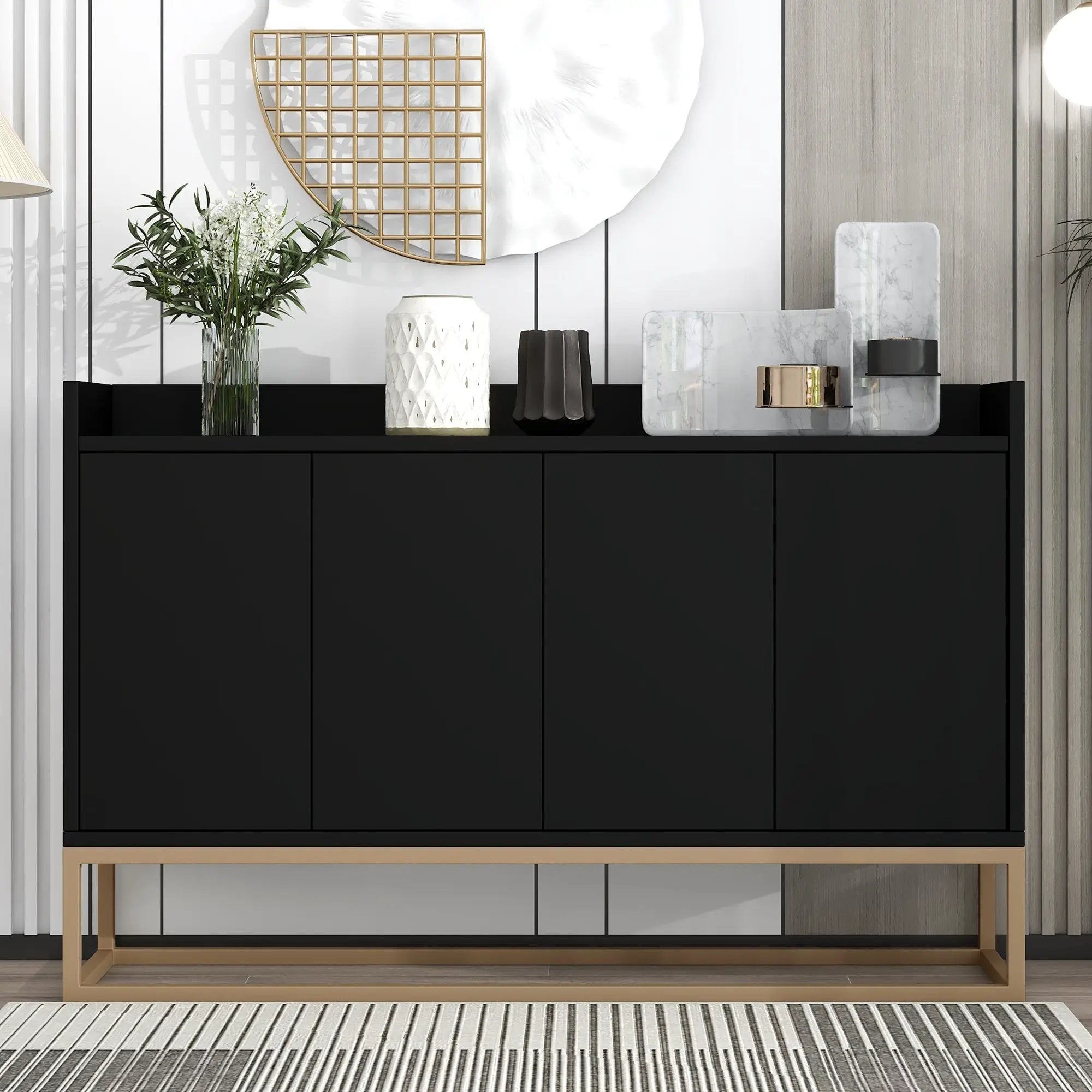 TREXM Modern Sideboard Buffet Cabinet by HouseOfZazla