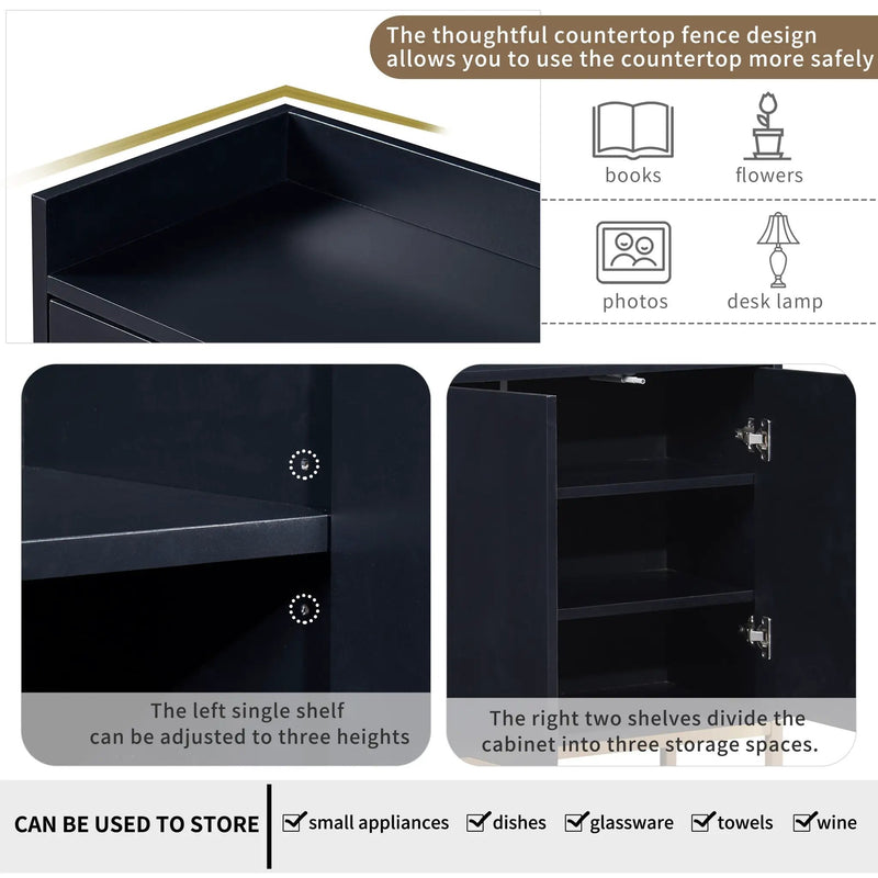 TREXM Modern Sideboard Buffet Cabinet by HouseOfZazla