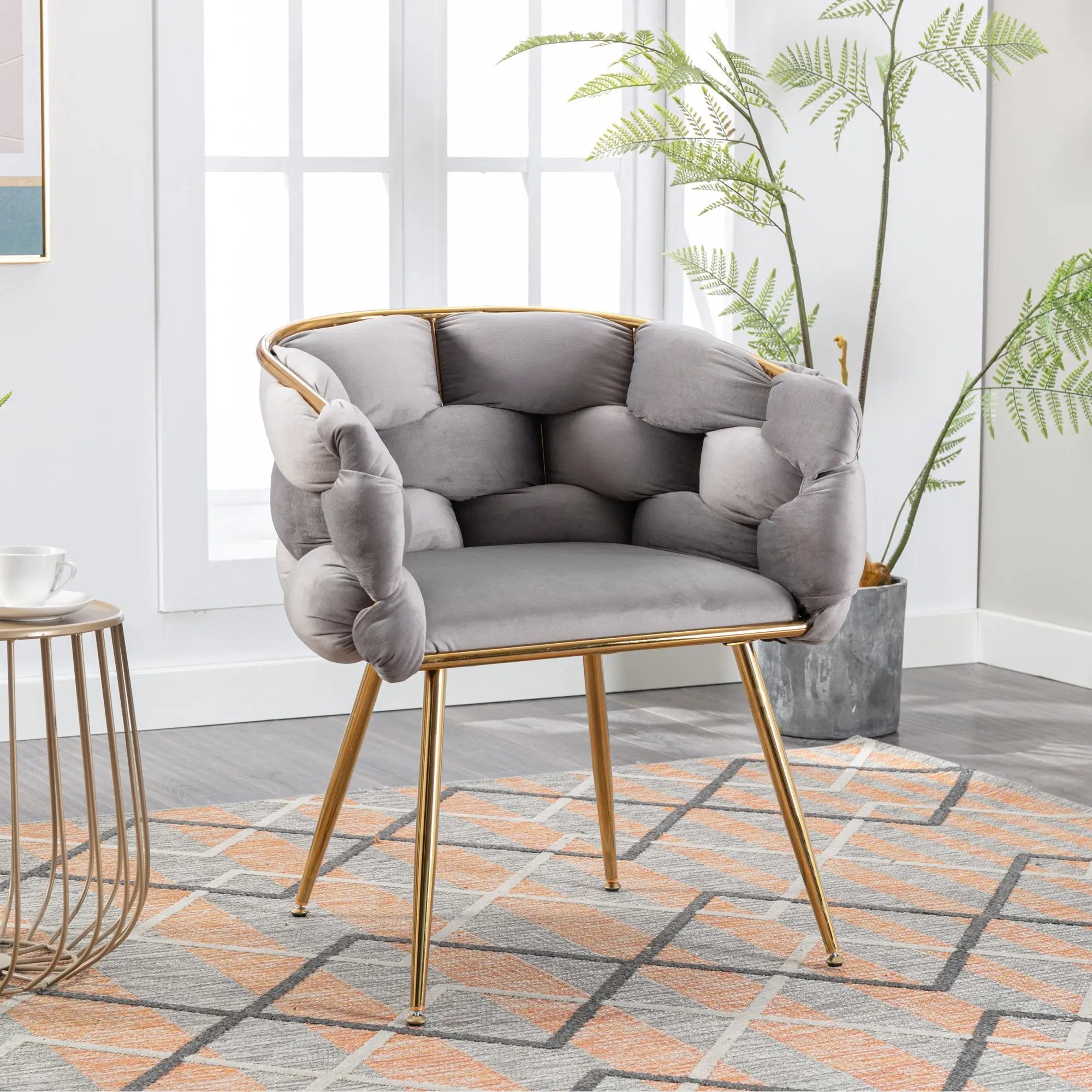 Luxury Modern Velvet Single Sofa Chair by HouseOfZazla