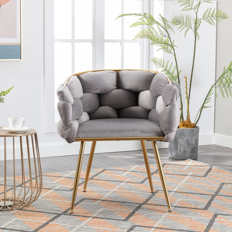 Luxury Modern Velvet Single Sofa Chair by HouseOfZazla