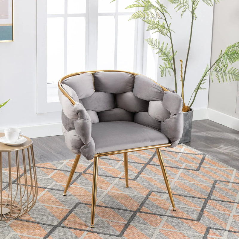 Luxury Modern Velvet Single Sofa Chair by HouseOfZazla