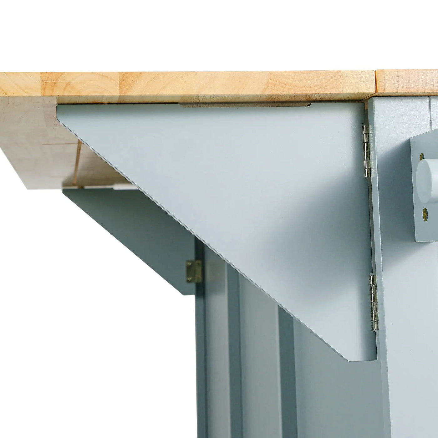 Kitchen Cart with Rubberwood Drop-Leaf Countertop by HouseOfZazla