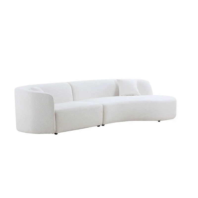 Luxury Modern Style Living Room Upholstery Curved Sofa Set by HouseOfZazla