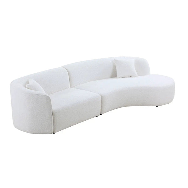 Luxury Modern Style Living Room Upholstery Curved Sofa Set, photo 2 of 6