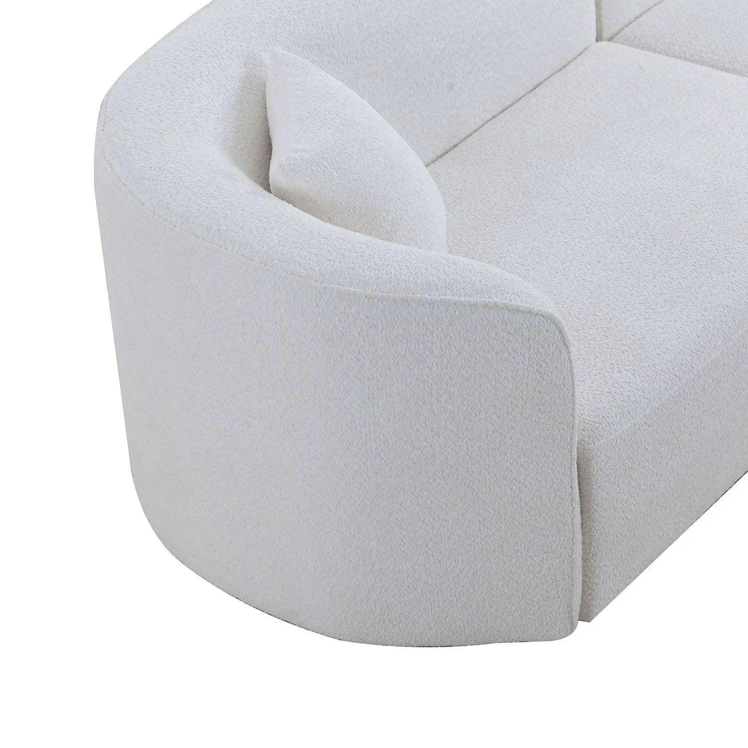 Luxury Modern Style Living Room Upholstery Curved Sofa Set by HouseOfZazla