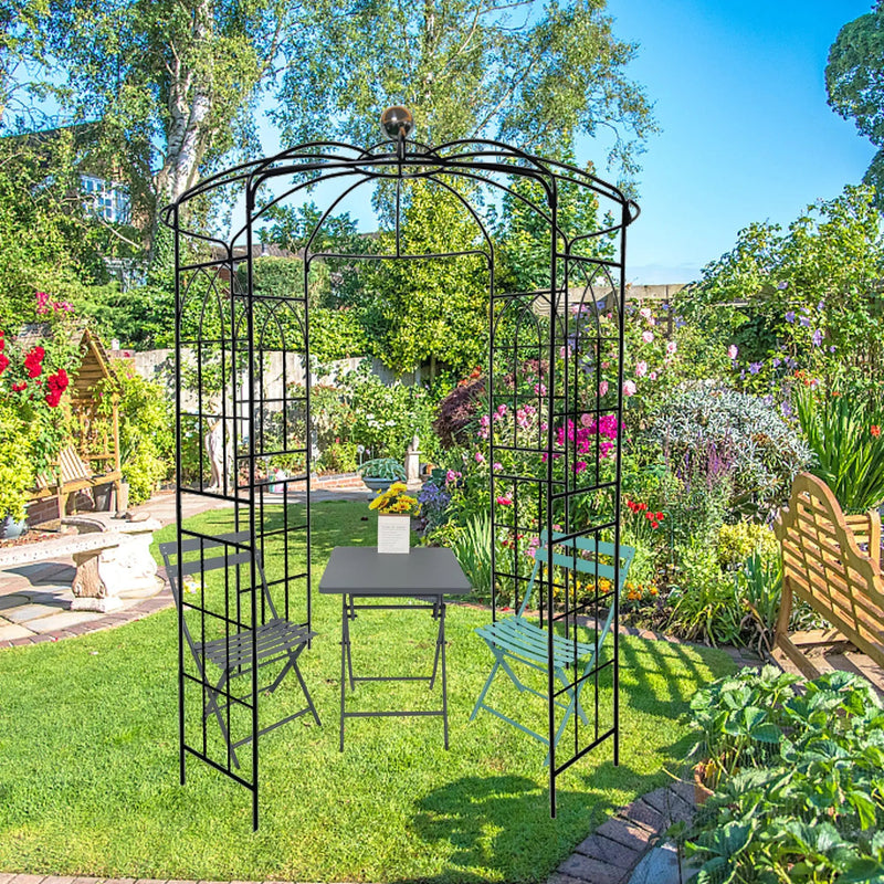 Metal Garden Arch Iron Garden Arbors Gazebo by HouseOfZazla