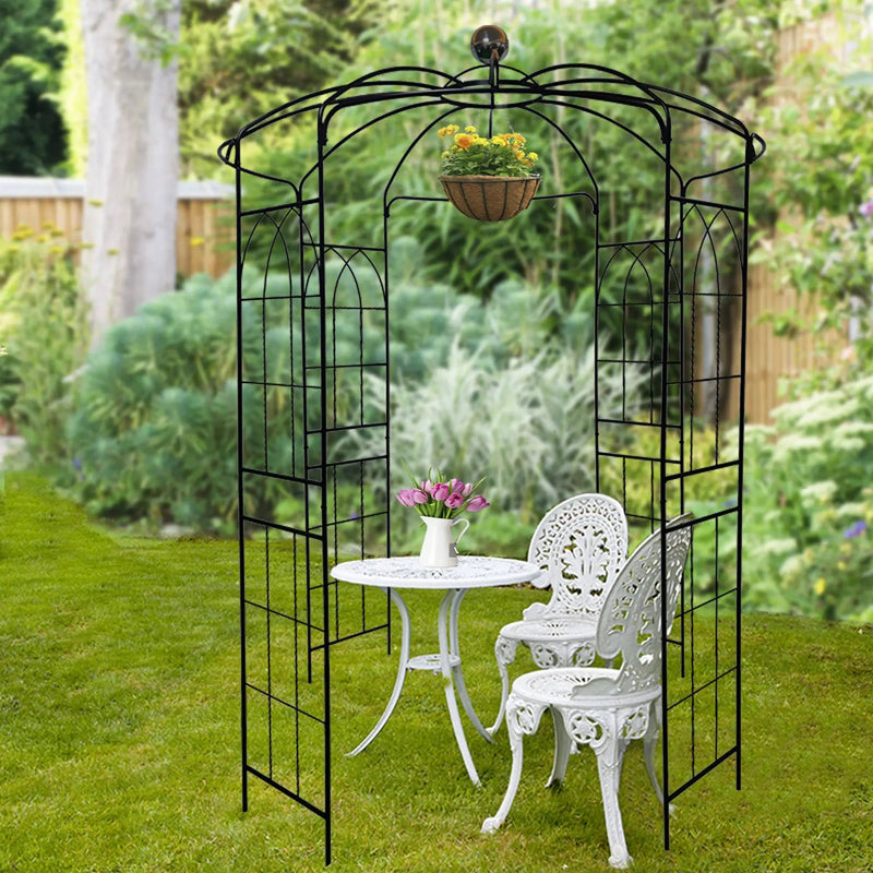 Metal Garden Arch Iron Garden Arbors Gazebo by HouseOfZazla