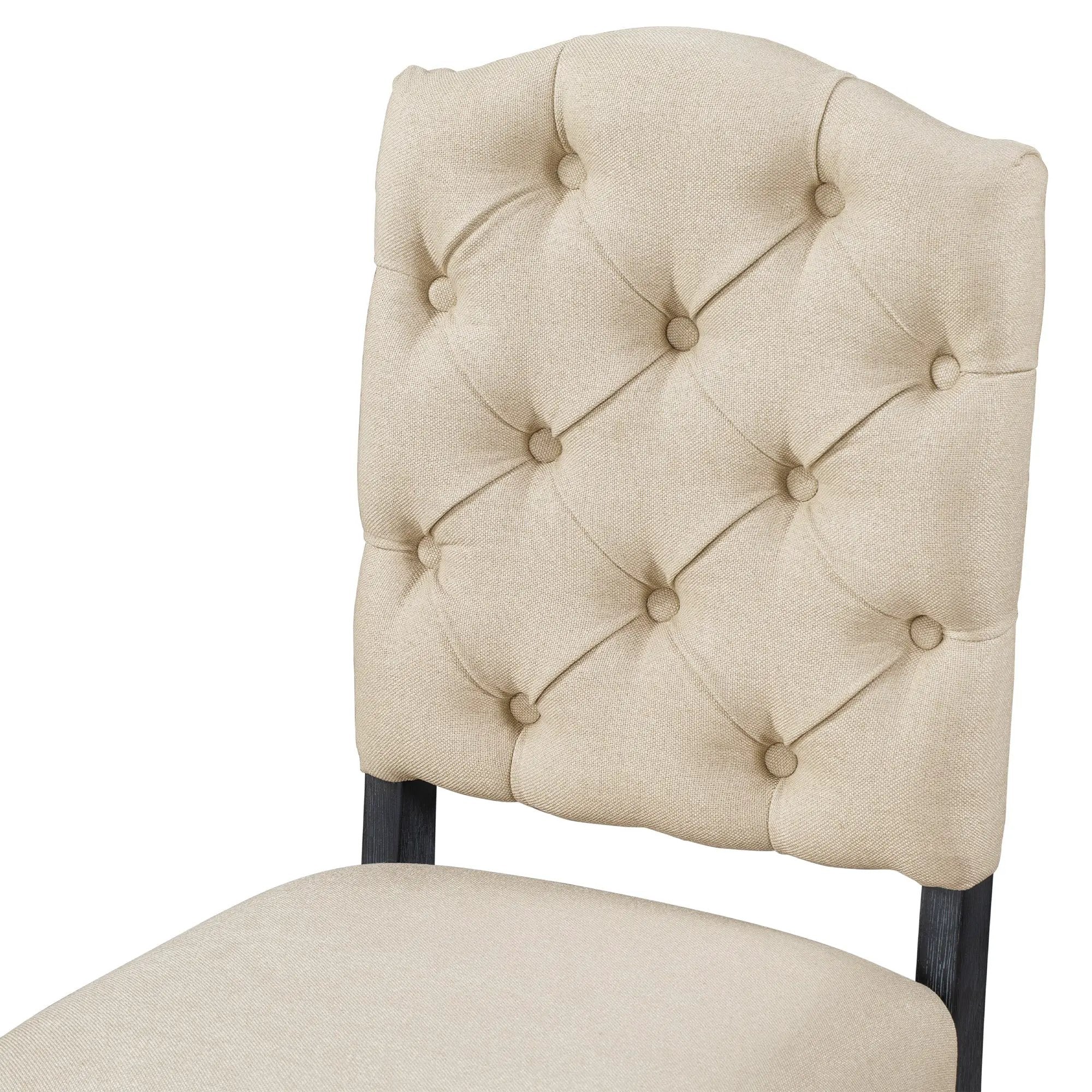 TREXM Retro Style Dining Chair Set with 4 Upholstered Chairs by HouseOfZazla
