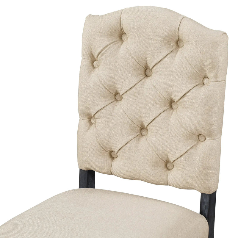 TREXM Retro Style Dining Chair Set with 4 Upholstered Chairs by HouseOfZazla