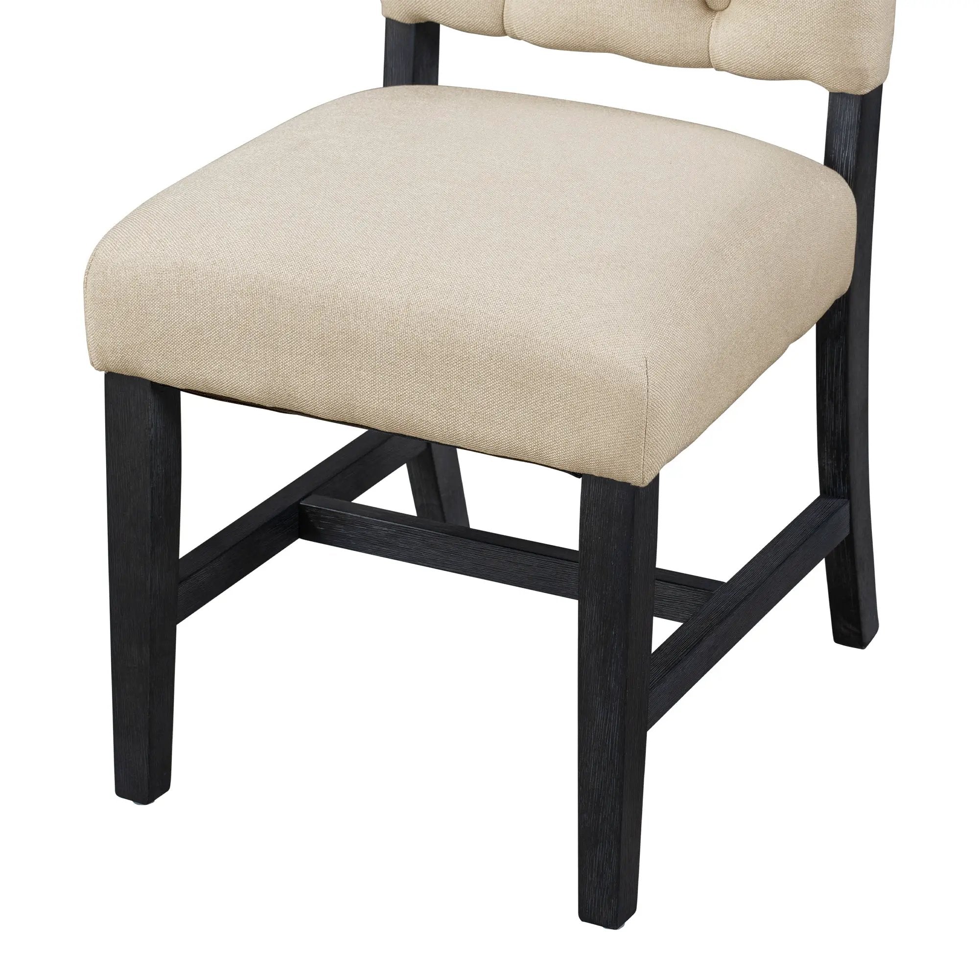 TREXM Retro Style Dining Chair Set with 4 Upholstered Chairs by HouseOfZazla
