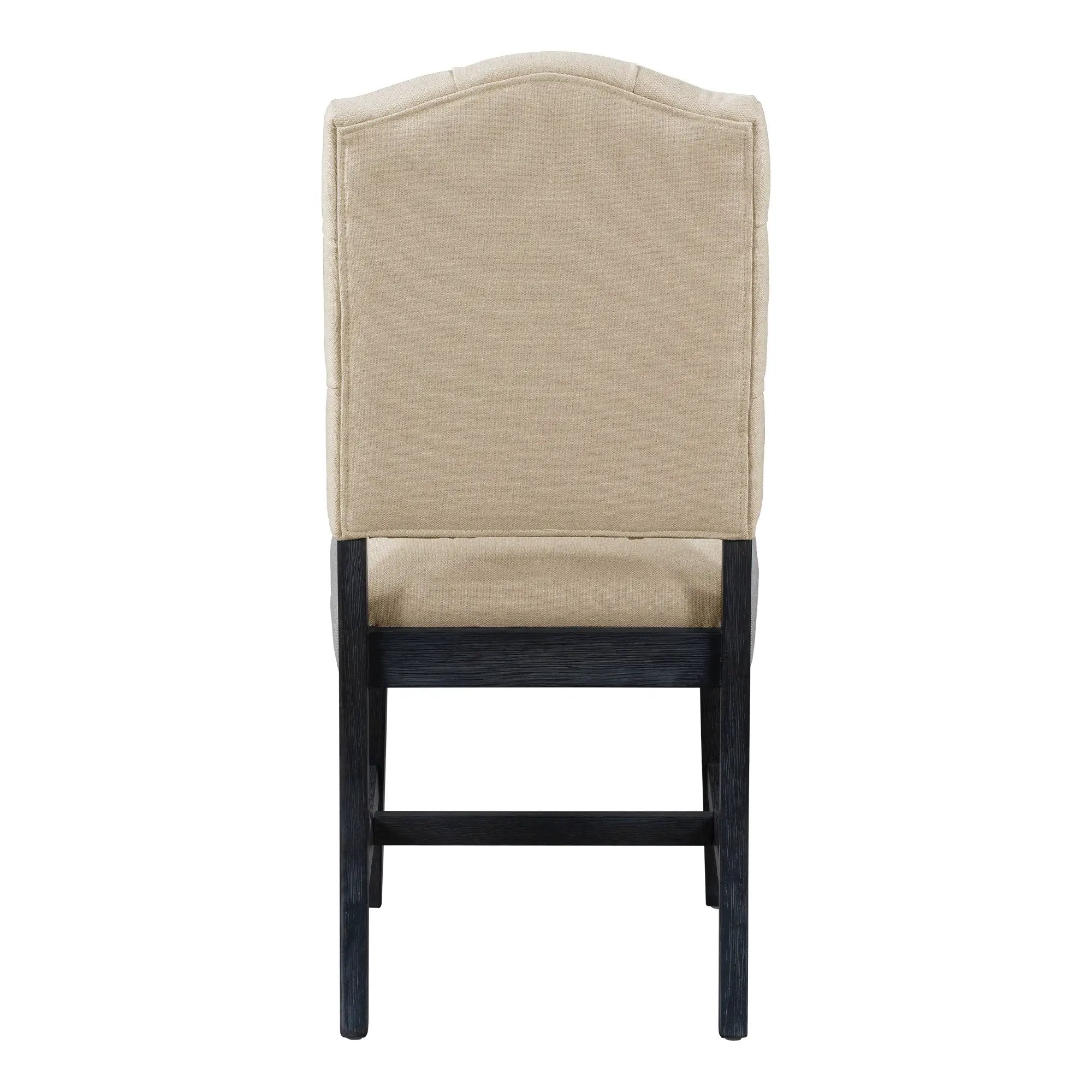 TREXM Retro Style Dining Chair Set with 4 Upholstered Chairs by HouseOfZazla