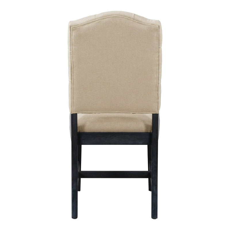 TREXM Retro Style Dining Chair Set with 4 Upholstered Chairs by HouseOfZazla