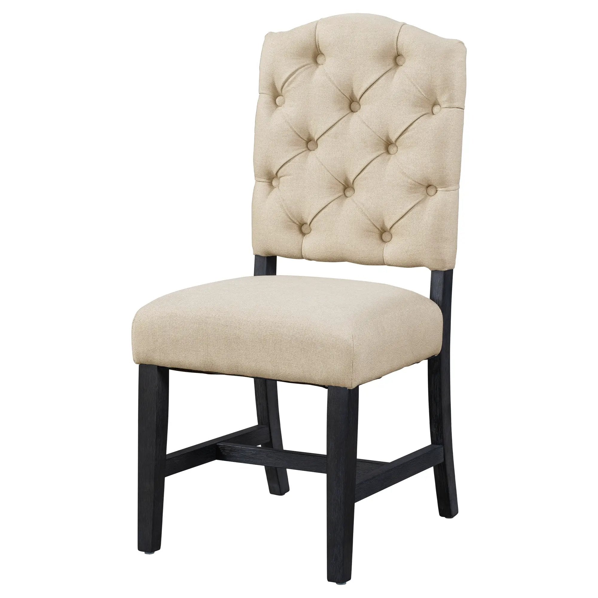 TREXM Retro Style Dining Chair Set with 4 Upholstered Chairs by HouseOfZazla