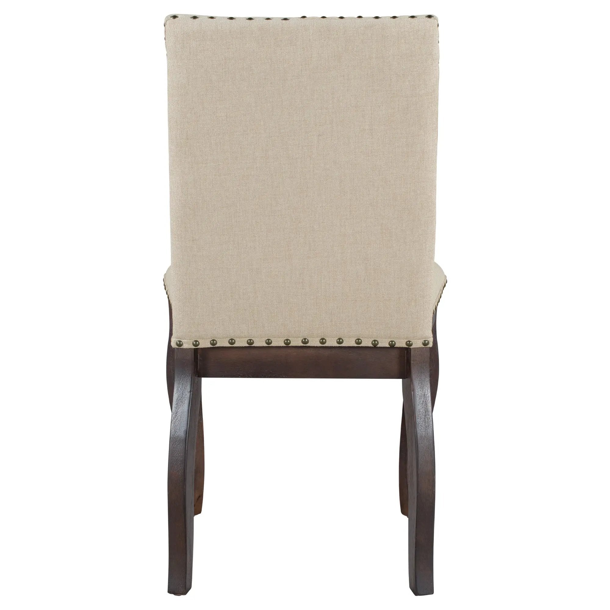 TREXM Set of 2 Dining Chairs with Nailhead (Espresso) by HouseOfZazla
