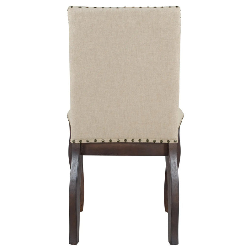 TREXM Set of 2 Dining Chairs with Nailhead (Espresso) by HouseOfZazla