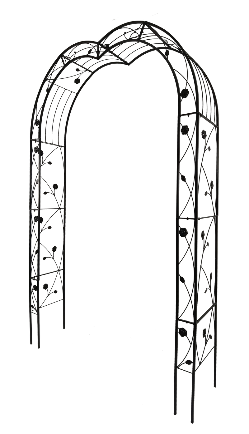 Metal Garden Arch with 8 Style Options by HouseOfZazla