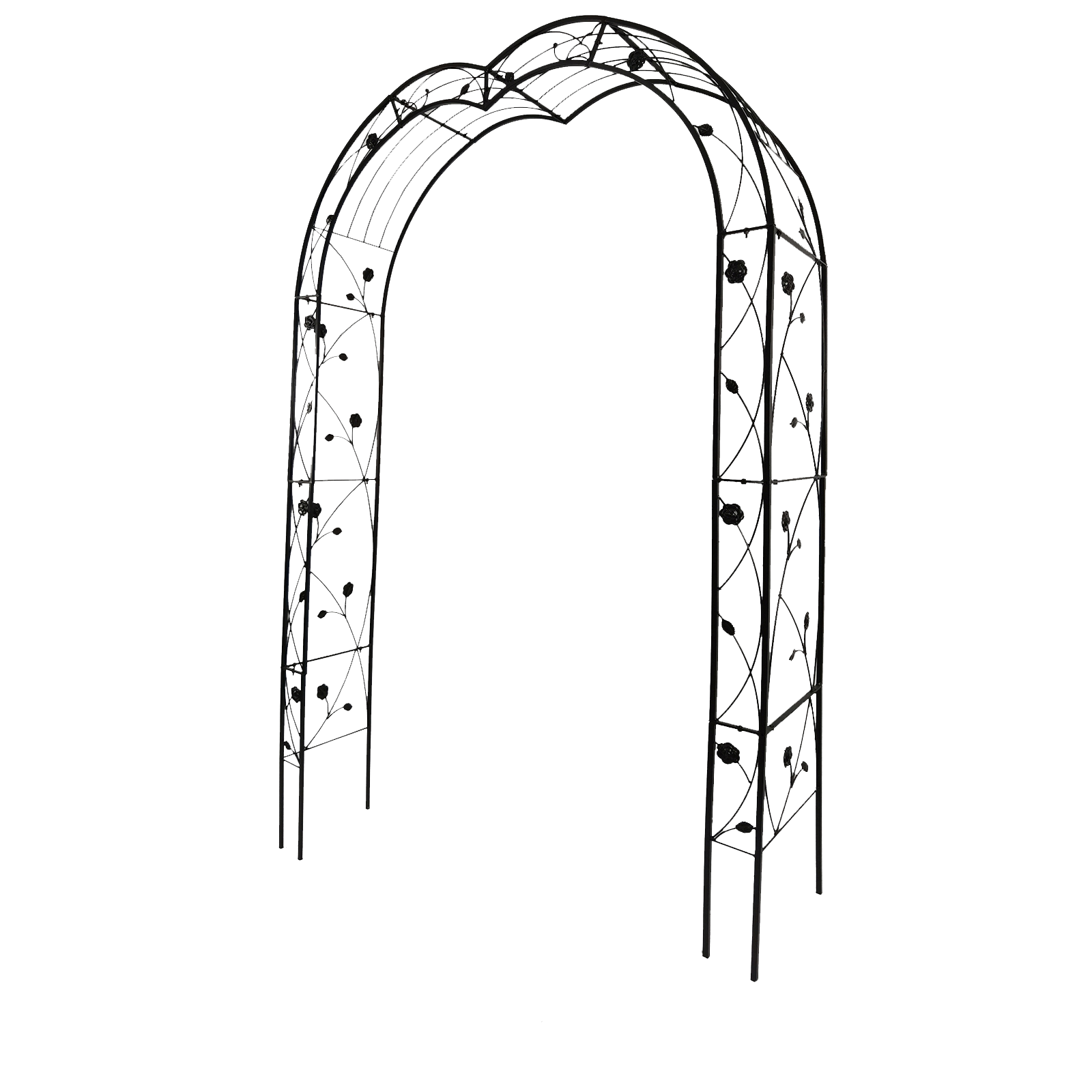 Metal Garden Arch with 8 Style Options by HouseOfZazla