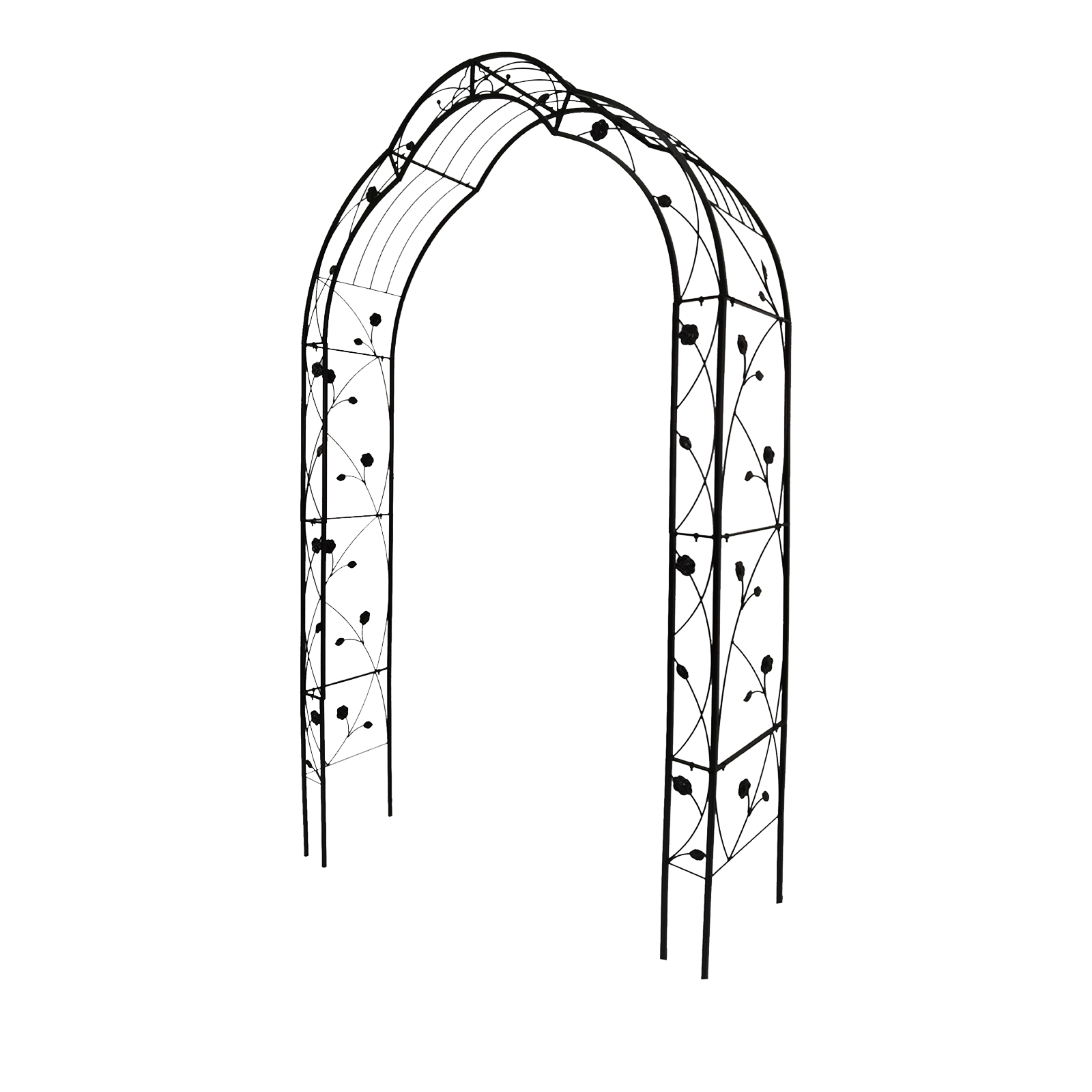Metal Garden Arch with 8 Style Options by HouseOfZazla