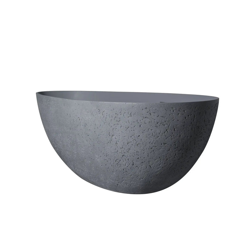 65 Inch Freestanding Solid Surface Soaking Bathtub by HouseOfZazla