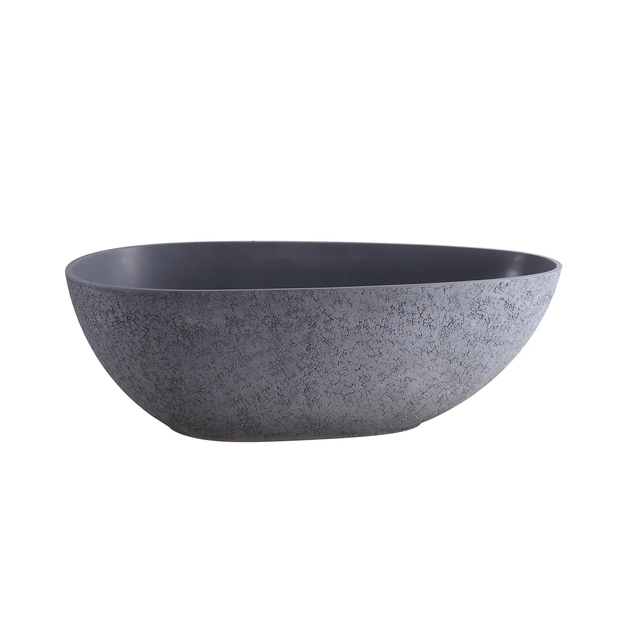 65 Inch Freestanding Solid Surface Soaking Bathtub by HouseOfZazla