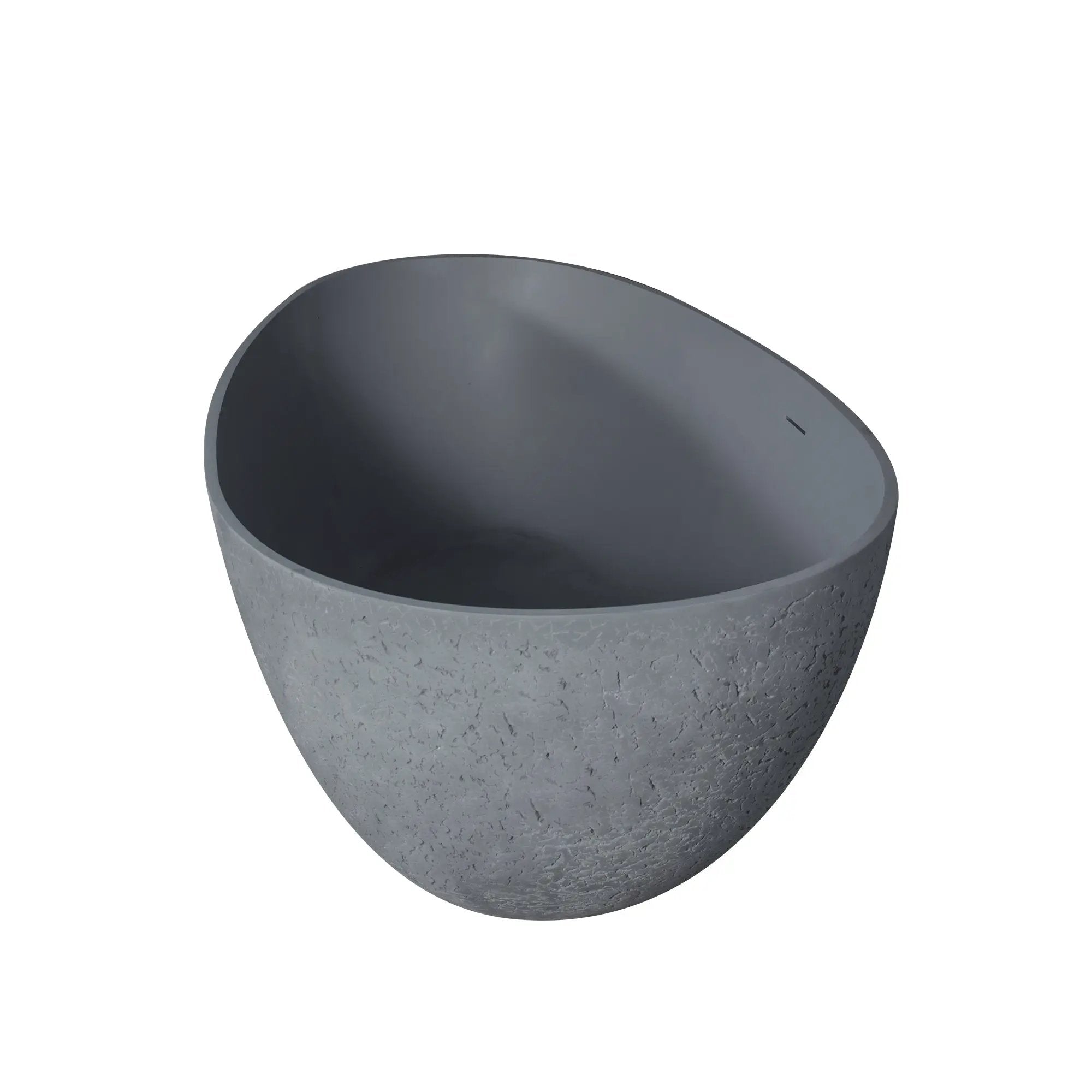 65 Inch Freestanding Solid Surface Soaking Bathtub by HouseOfZazla