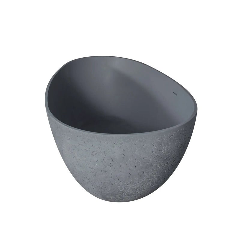 65 Inch Freestanding Solid Surface Soaking Bathtub by HouseOfZazla