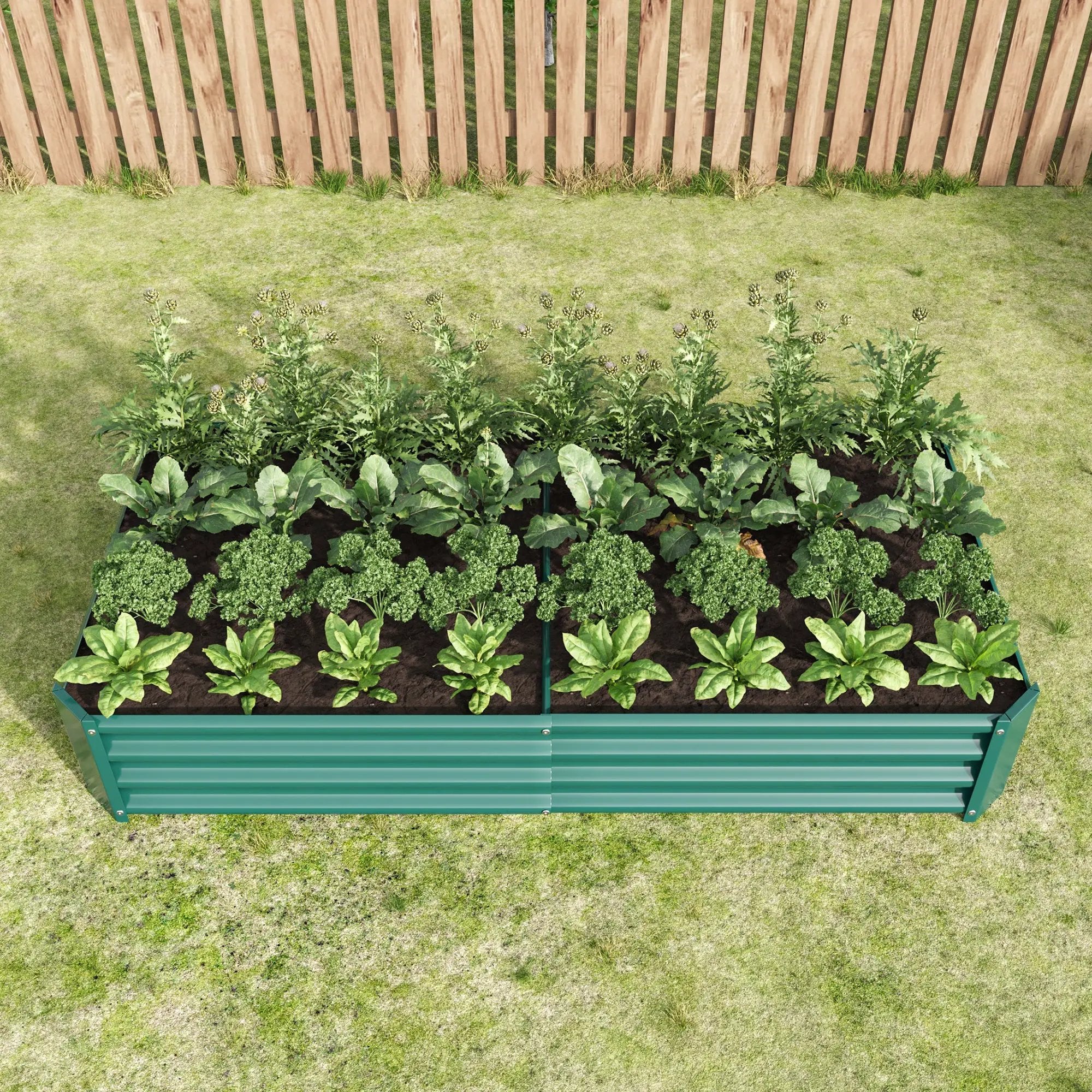 Raised Garden Bed Outdoor, 6×3×1ft by HouseOfZazla