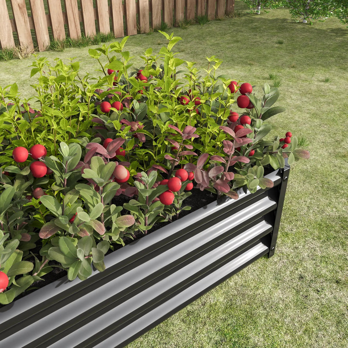 2-Piece Metal Raised Garden Bed Set by HouseOfZazla