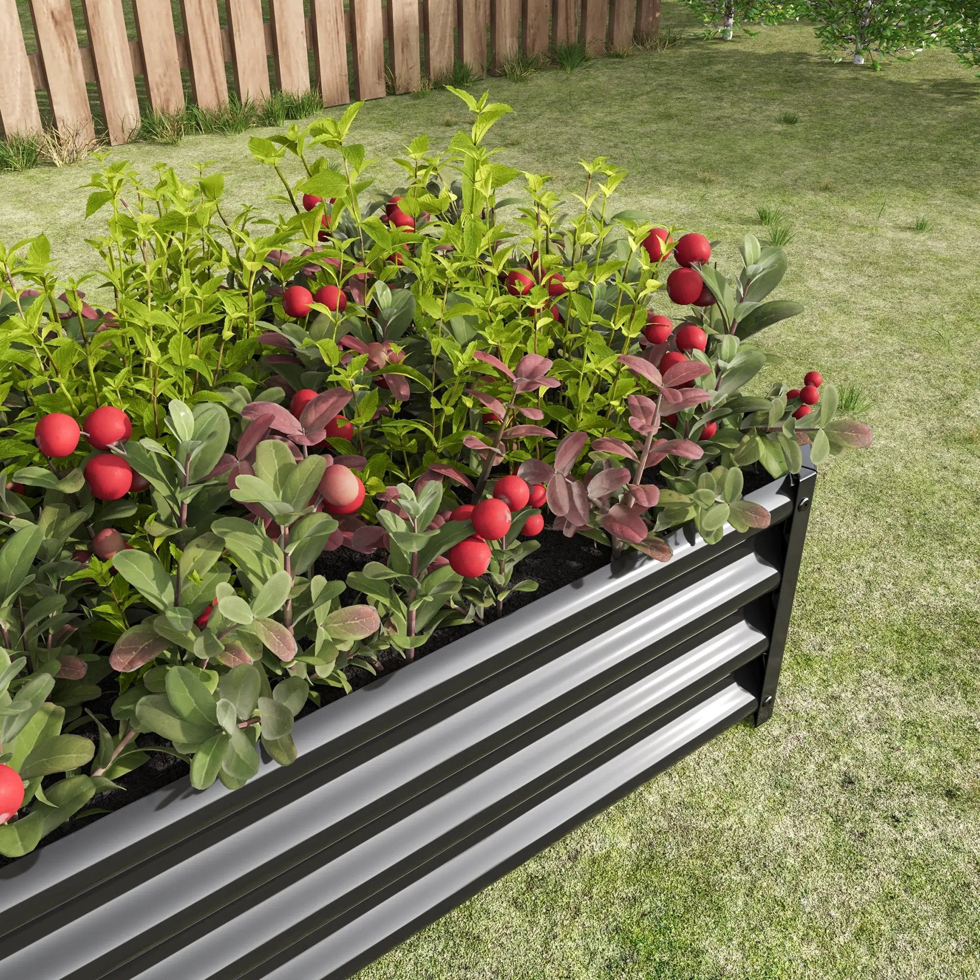 2-Piece Metal Raised Garden Bed Set by HouseOfZazla