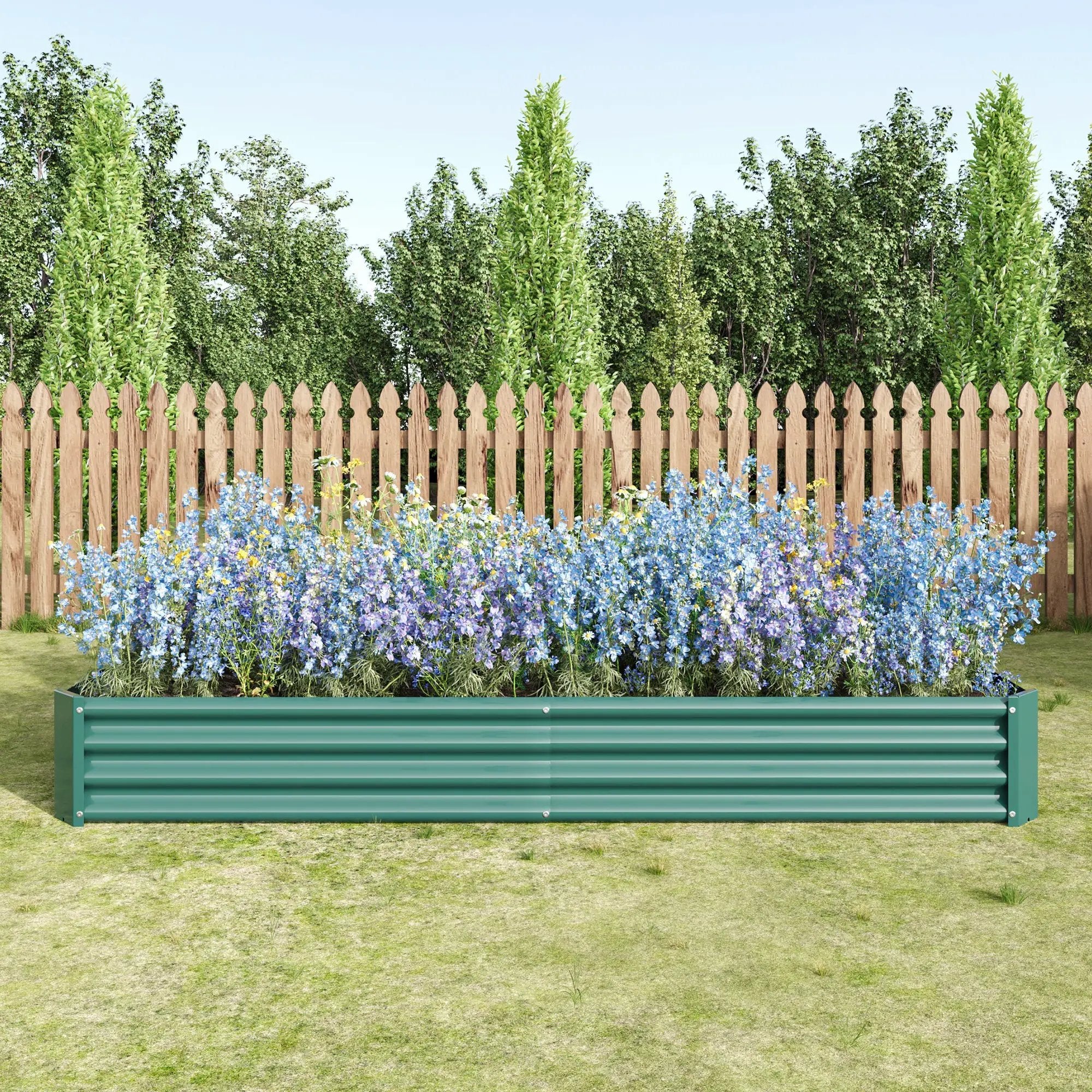 2-Piece Metal Raised Garden Bed Set by HouseOfZazla