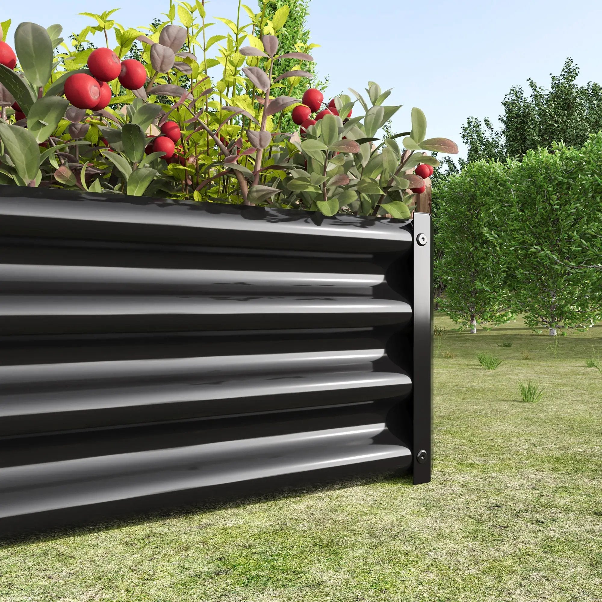 2-Piece Metal Raised Garden Bed Set by HouseOfZazla
