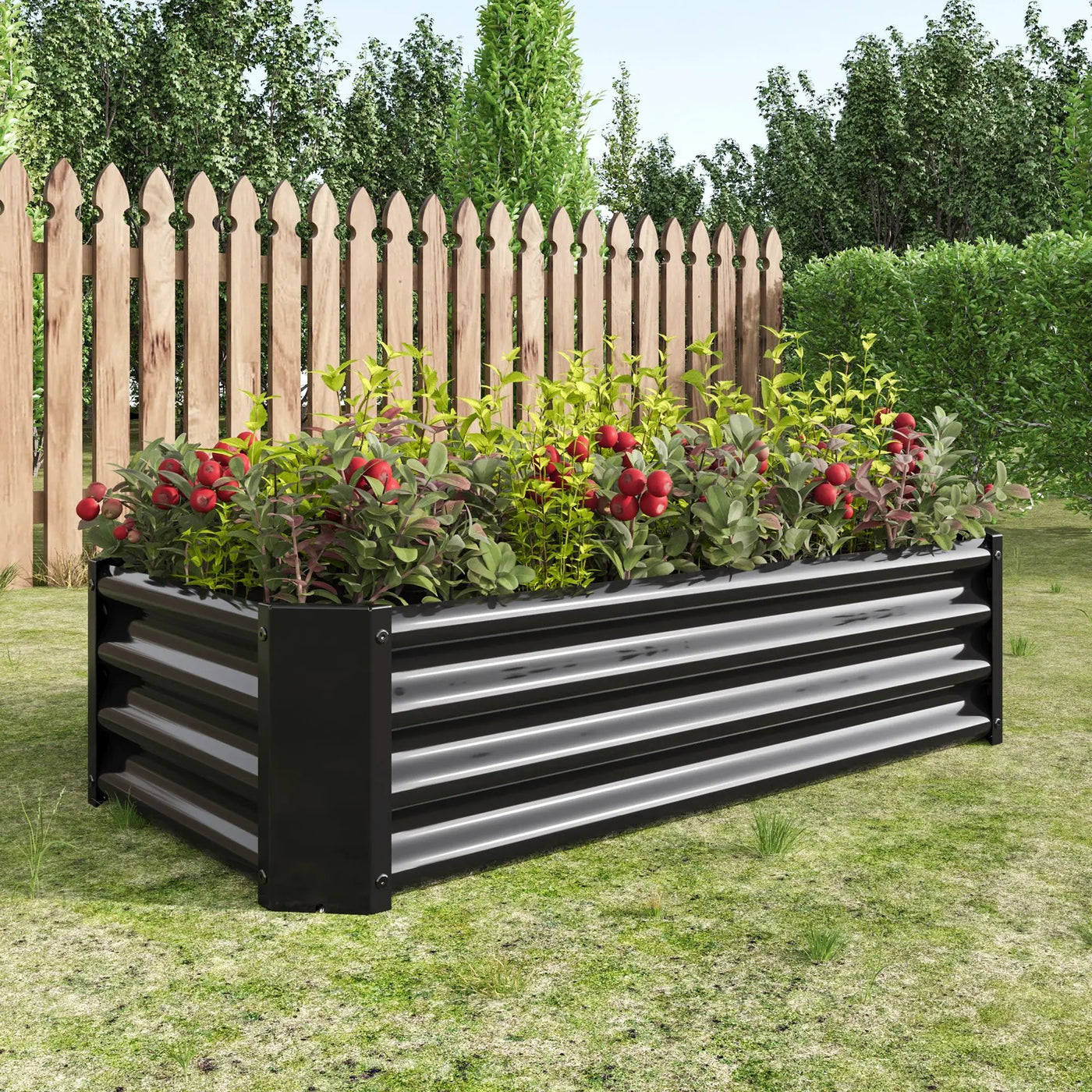 2-Piece Metal Raised Garden Bed Set by HouseOfZazla