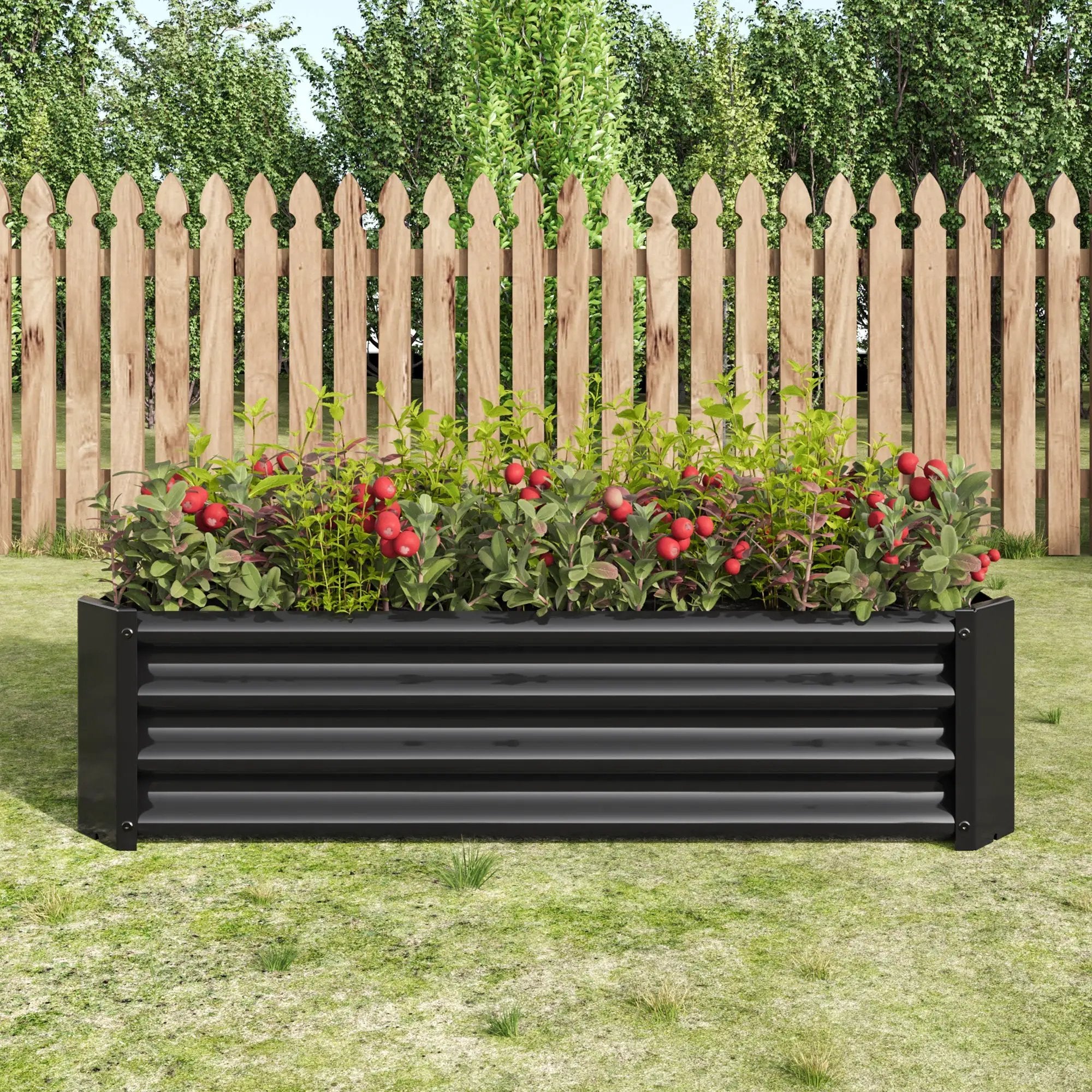 2-Piece Metal Raised Garden Bed Set by HouseOfZazla